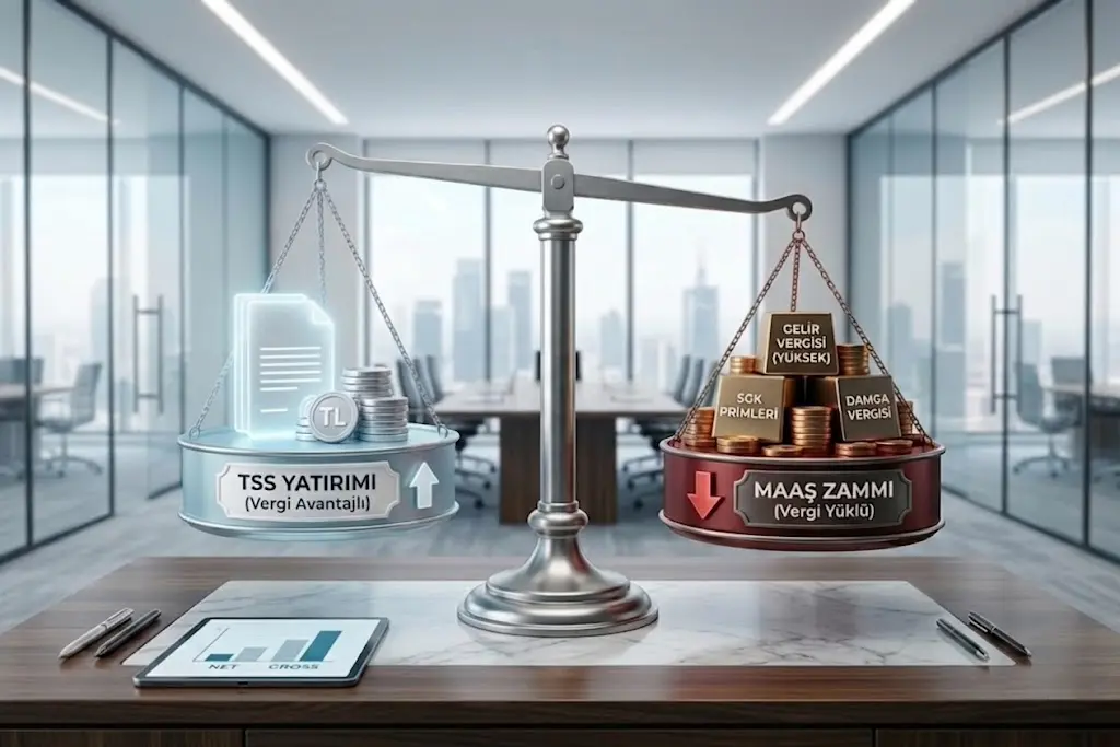 Alt Etiketi: TSS Vergi Avantajı ve Maaş Zammı Maliyet Karşılaştırması